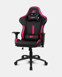 DRIFT Silla Gaming DR350 Asiento Acolchado Negro, Rosa