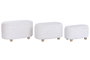 DKD Home Decor Descalzadora Urban Beige Marron 48 x 45 x 82 cm Set de 3