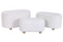 DKD Home Decor Descalzadora Urban Beige Marron 48 x 45 x 82 cm Set de 3