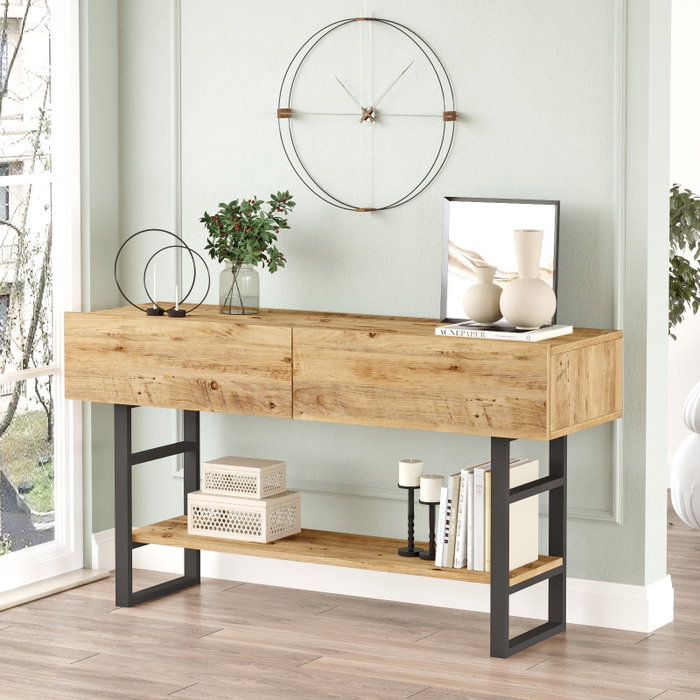 Hanah Home Ml23-A Recibidor Pino Atlántico, Tablero Partículas Melaminado, 138.8x75.7x43 cm Hanah Home Ml23-A Recibidor Pino Atlántico, Tablero Partículas Melaminado, 138.8x75.7x43 cm