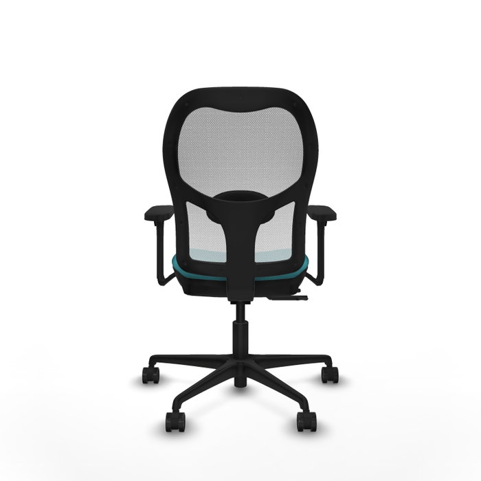 PIQUERAS Y CRESPO Silla de oficina Jorquera con mecanismo Sincro/Traslack, Turquesa y Blanco PIQUERAS Y CRESPO Silla de oficina Jorquera con mecanismo Sincro/Traslack, Turquesa y Blanco