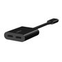 Belkin F7U081BTBLK Adaptador USB-C de Audio y Carga Negro