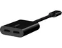Belkin F7U081BTBLK Adaptador USB-C de Audio y Carga, Negro