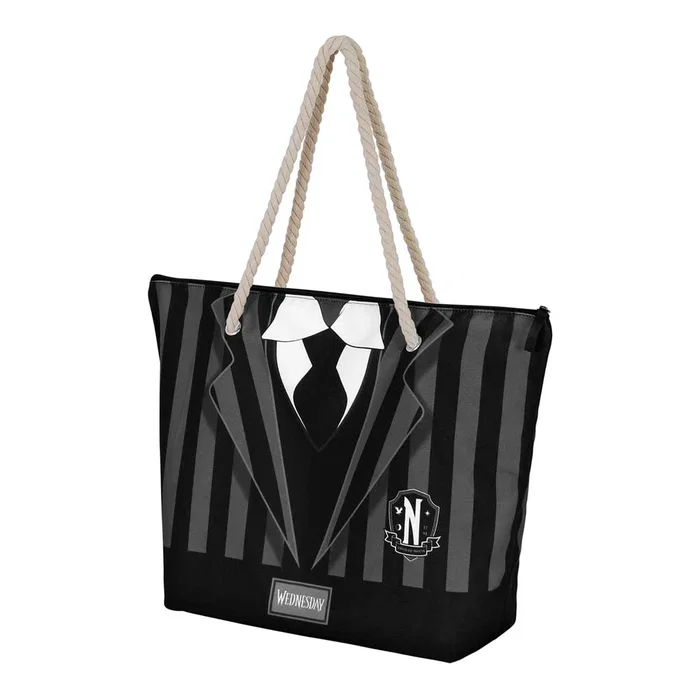 Karactermania Bolso de Playa Miércoles Soleil Uniform Negro Karactermania Bolso de Playa Miércoles Soleil Uniform Negro