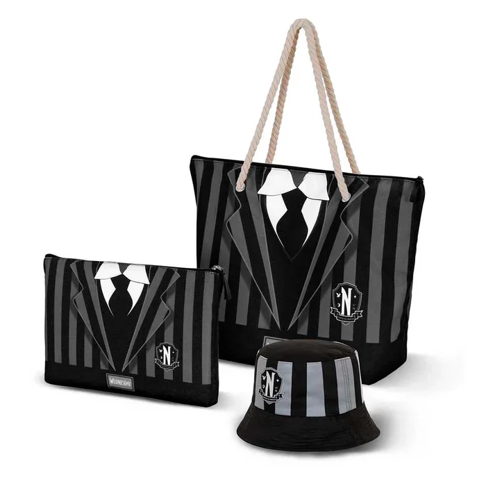 Karactermania Bolso de Playa Miércoles Soleil Uniform Negro Karactermania Bolso de Playa Miércoles Soleil Uniform Negro
