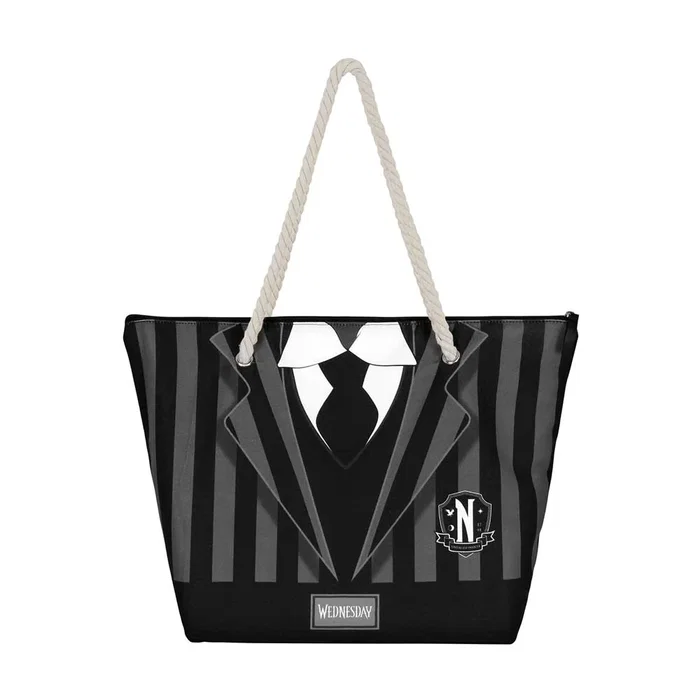 Karactermania Bolso de Playa Miércoles Soleil Uniform Negro Karactermania Bolso de Playa Miércoles Soleil Uniform Negro