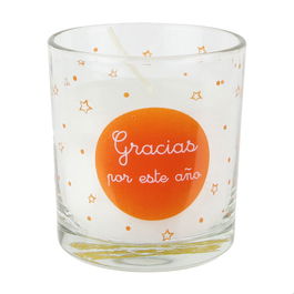 Hello Kids Vela Con Vaso "Gracias" Aroma Vainilla Altura 8cm Diámetro 7cm