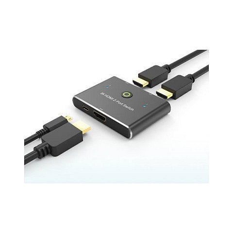 ROLINE HDMI Switch 8K Ultra HD 14.01.3592, 2 entradas 1 salida ROLINE HDMI Switch 8K Ultra HD 14.01.3592, 2 entradas 1 salida