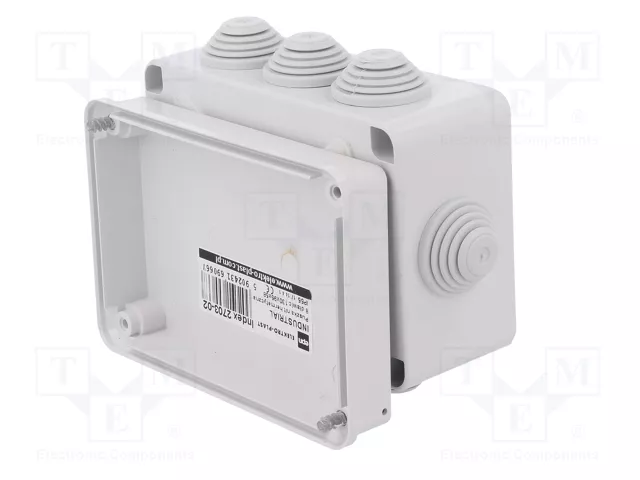 ELEKTRO-PLAST NASIELSK Caja de conexiones IP55 gris ELEKTRO-PLAST NASIELSK Caja de conexiones IP55 gris