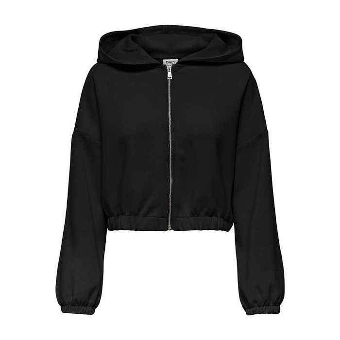Chaqueta Only Onlscarlett Ls Elastic Zip Hood Swt Noos Negro Chaqueta Only Onlscarlett Ls Elastic Zip Hood Swt Noos Negro
