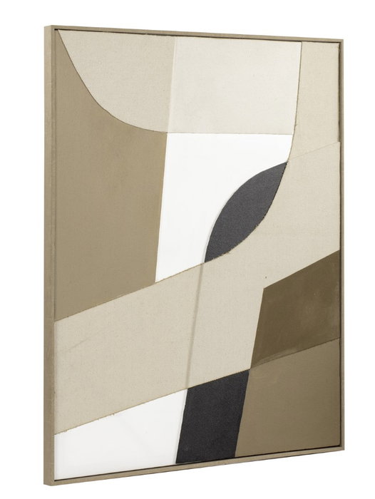 DKD Home Decor Cuadro Yute y PS Abstracto Surtido de 2 Piezas