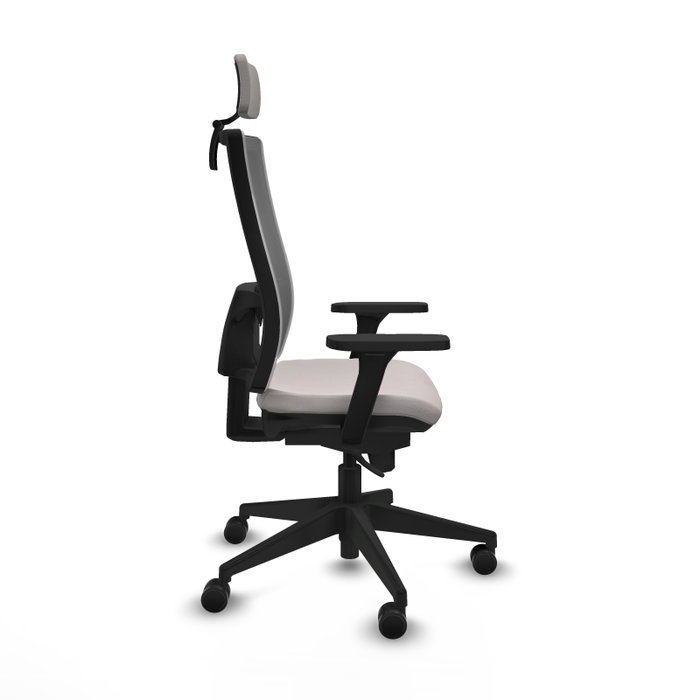PIQUERAS Y CRESPO Silla de oficina Horna con mecanismo Sincro Blanco y Gris PIQUERAS Y CRESPO Silla de oficina Horna con mecanismo Sincro Blanco y Gris