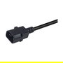 EQUIP Cable de Alimentación C14 Macho a C15 Hembra 1.8m Negro, 250V/10A, 2500W, Conector Recto, H05VV-F3G, 1 mm², Plug and Play, REACH/RoHS/VDE