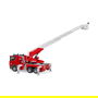 BRUDER Scania Super 560R Fire Engine, Camión de Bomberos con Escalera Giratoria, Bomba de Agua, Luz y Sonido, 1:16, Plástico