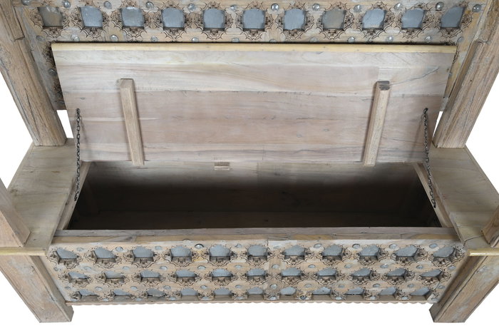 DKD Home Decor Banco de Mango Envejecido Natural DKD Home Decor Banco de Mango Envejecido Natural