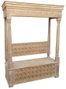 DKD Home Decor Banco de Mango Envejecido Natural