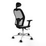 PIQUERAS Y CRESPO Silla de oficina Jorquera Sincro/Traslack Blanco y Gris
