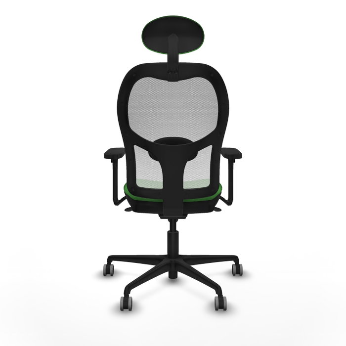PIQUERAS Y CRESPO Silla de oficina Jorquera con mecanismo Sincro, Tela Verde y Malla Blanca PIQUERAS Y CRESPO Silla de oficina Jorquera con mecanismo Sincro, Tela Verde y Malla Blanca