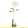 Flor Loto Blanco Artificial Decoración 55 X 55 X 130 cm
