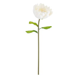 Flor Loto Blanco Artificial Decoración 55 X 55 X 130 cm