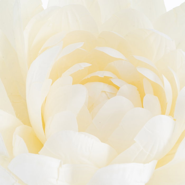 Flor Loto Blanco Artificial Decoración 55 X 55 X 130 cm