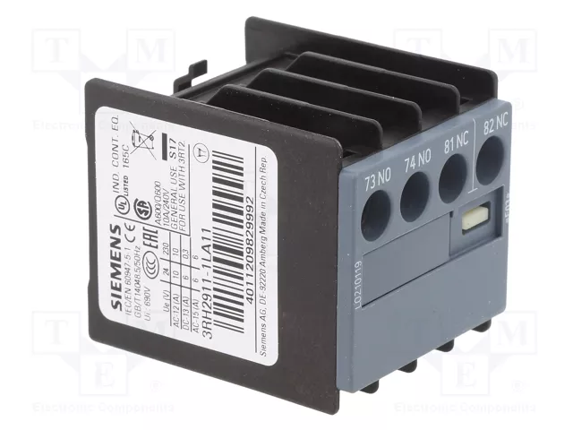 SIEMENS 3RH2911-1LA11 Contactores auxiliares S0, S00, S2