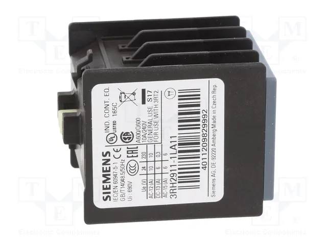 SIEMENS 3RH2911-1LA11 Contactores auxiliares S0, S00, S2