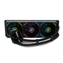 NOX Hummer M-360 LCD - Kit de Refrigeración Líquida All-in-One CPU con Pantalla LCD Extraíble, Radiador 360mm, 3 Ventiladores ARGB PWM, Negro - NXHUMMERM360LCDBK