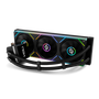 NOX Hummer M-360 LCD - Kit de Refrigeración Líquida All-in-One CPU con Pantalla LCD Extraíble, Radiador 360mm, 3 Ventiladores ARGB PWM, Negro - NXHUMMERM360LCDBK