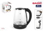 Basic Home Hervidor de Agua de Vidrio 2L 1500W