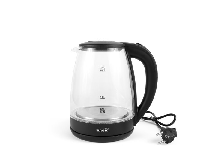 Basic Home Hervidor de Agua de Vidrio 2L 1500W
