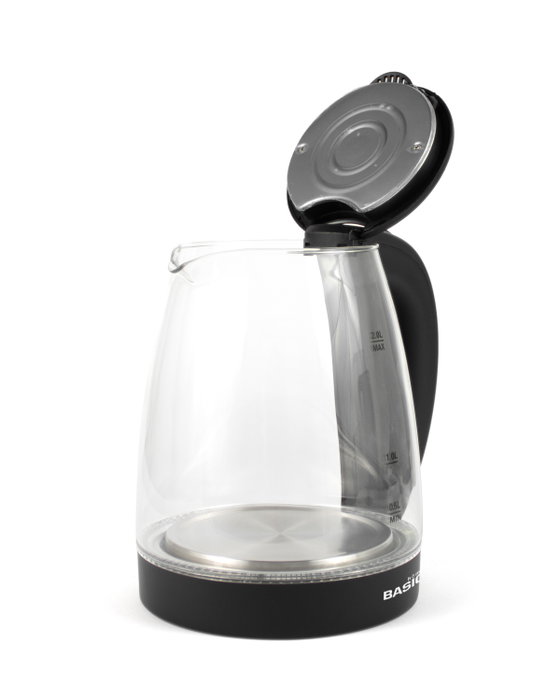Basic Home Hervidor de Agua de Vidrio 2L 1500W