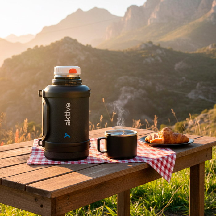 AKTIVE Termo Camping Acero Inoxidable