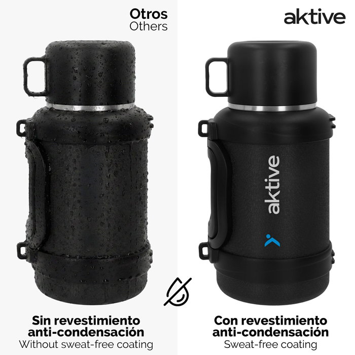 AKTIVE Termo Camping Acero Inoxidable