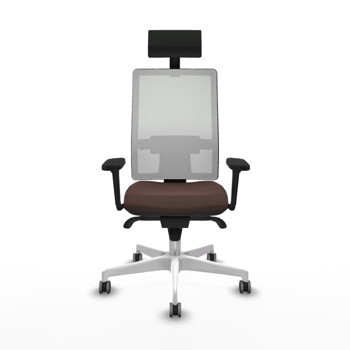 PIQUERAS Y CRESPO Silla de oficina Horna Marrón oscuro y Blanco PIQUERAS Y CRESPO Silla de oficina Horna Marrón oscuro y Blanco