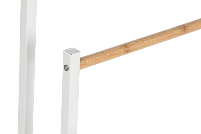 DKD Home Decor Toallero Blanco Natural Metal Bambú 22 x 85 x 45 cm DKD Home Decor Toallero Blanco Natural Metal Bambú 22 x 85 x 45 cm