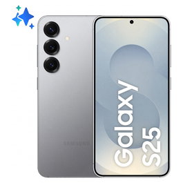 Samsung Galaxy S25 5G Smartphone, 6.2" Dynamic AMOLED 2X 120Hz, 12GB RAM 256GB, Snapdragon 8 Elite, Camara 50MP Triple, Android 15, Plata Silver Shadow, IP68