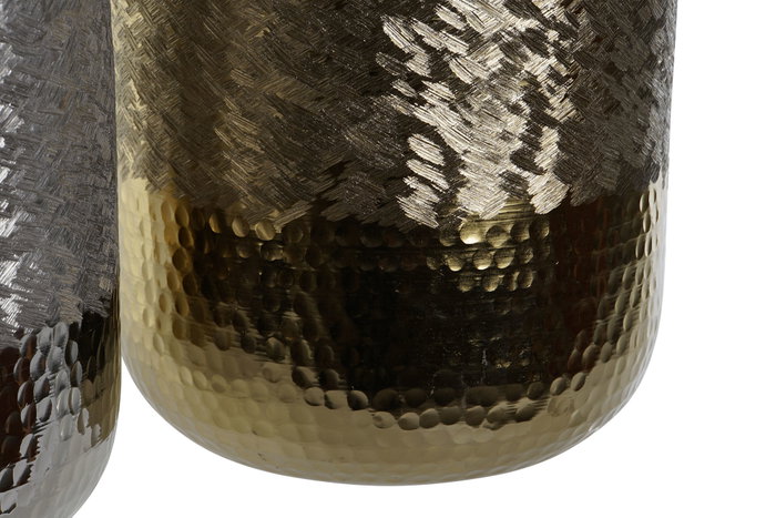 DKD Home Decor Jarrón de Aluminio Raspado 22x22x33 cm Surtido de 2 Unidades DKD Home Decor Jarrón de Aluminio Raspado 22x22x33 cm Surtido de 2 Unidades
