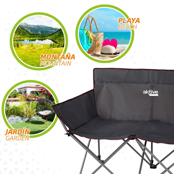 Aktive Silla de camping doble plegable
