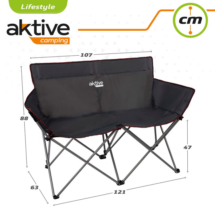 Aktive Silla de camping doble plegable