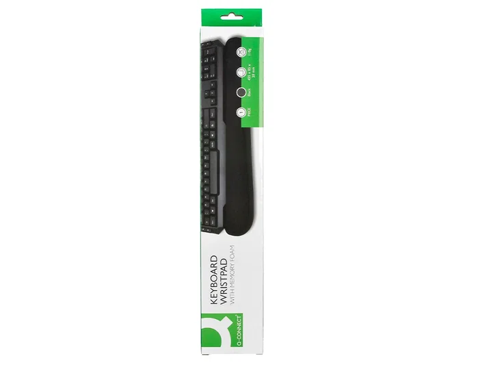 Q-connect Reposamuñecas Memory Foam para teclado Negro 460x85x25 mm Q-connect Reposamuñecas Memory Foam para teclado Negro 460x85x25 mm