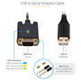 StarTech.com Cable Adaptador USB a Serie DB9 RS232 FTDI de 2m Negro