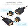 StarTech.com Cable Adaptador USB a Serie DB9 RS232 FTDI de 2m Negro