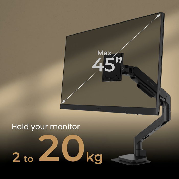 BenQ Ergo Arm BSH01 Brazo Ergonómico para Monitor hasta 45 pulgadas, Negro BenQ Ergo Arm BSH01 Brazo Ergonómico para Monitor hasta 45 pulgadas, Negro