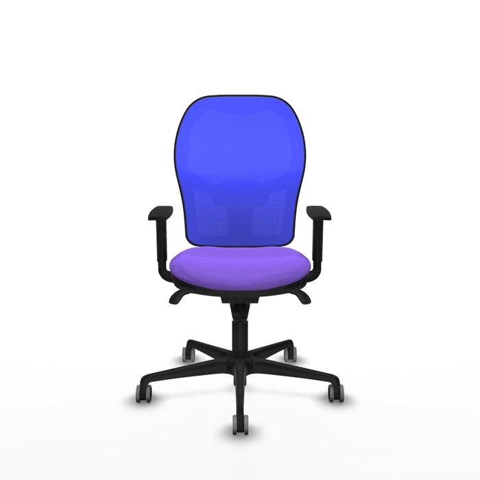 PIQUERAS Y CRESPO Silla de oficina Jorquera con mecanismo Sincro, Azul y Lila