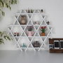 Aberto Design HEXBEYAZ-M Estantería de cartón Blanca 70x67x11 cm