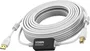 Vision TC 15MUSB+/2 Cable USB 2.0 A a B, 15 metros, Blanco, 480 Mbit/s, Conectores Chapados en Oro, con Núcleos de Ferrita