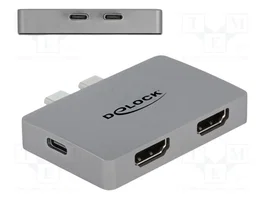 DeLOCK Adaptador HDMI doble 4K 60 Hz con PD 3.0 para MacBook