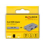 DeLOCK Adaptador HDMI doble 4K 60 Hz con PD 3.0 para MacBook, Gris