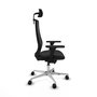 PIQUERAS Y CRESPO Silla de oficina Mardos con mecanismo Sincro/Traslack Negro